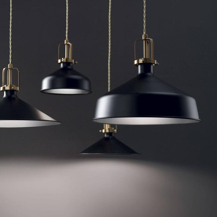 Actual product image Ideal lux ERIS pendant light E27 ⌀210mm dimmable black 249056 (E27)