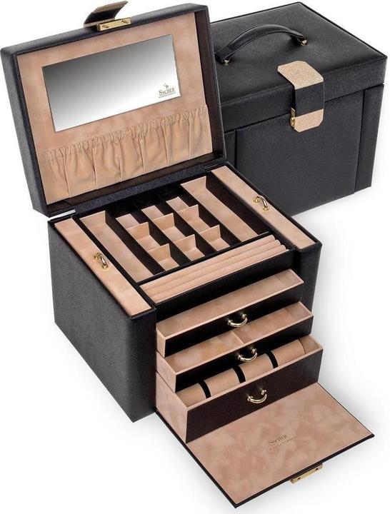Actual product image Sacher 88.000.120443 - Jewellery box Marta saffiano black