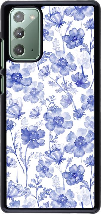 Actual product image PhoneLook Cover Spring 23 watercolor blue flowers (Samsung Galaxy Note 20)