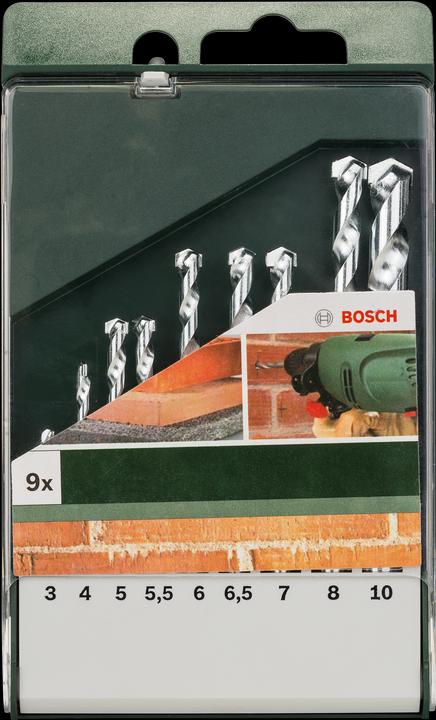 Produktbild Bosch Zubehör 9tlg. Steinbohrer-Set (10 Millimeter)