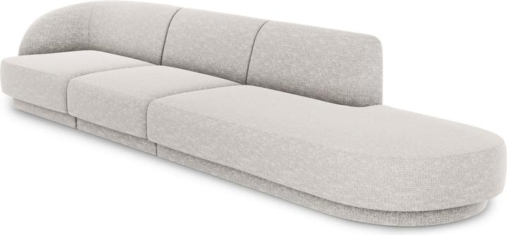 Actual product image Micadoni Right Sofa, "Miley", 4 Seats, 323x90x70Made in Europe (2 person sofa, 3-seater, 4-seater)