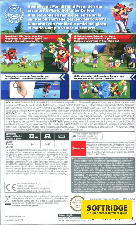 Actual product image Nintendo Mario Golf: Super Rush (Switch, Multilingual)
