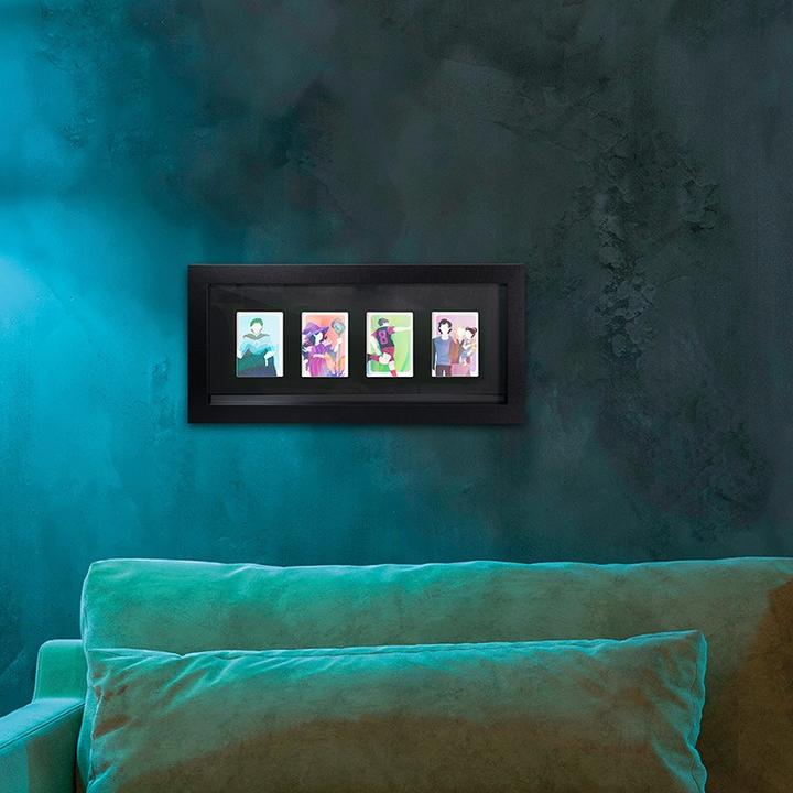 Produktbild GB Eye Trading Card “Collector Frame” 4 position Black (40x17cm)