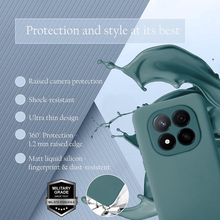 Actual product image Cadorabo Case for Xiaomi Redmi Note 14 Pro 5G TPU Liquid Silicone Cover (Xiaomi Redmi Note 14 Pro 5G)