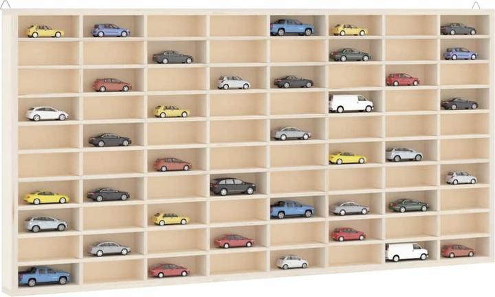 Produktbild VidaXL Wandvitrine Hängevitrine Sammlervitrine Sammlerkasten mit 80 Fächern