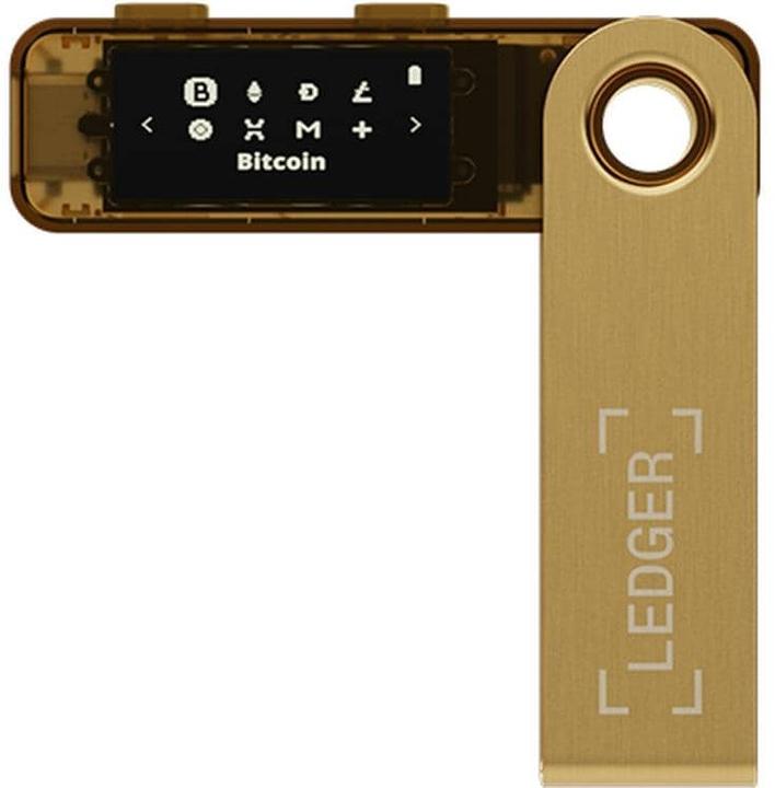 Actual product image Ledger Nano S Plus - Gold (Ethereum Classic, Bitcoin, Dogecoin, Litecoin, Dash, Others)