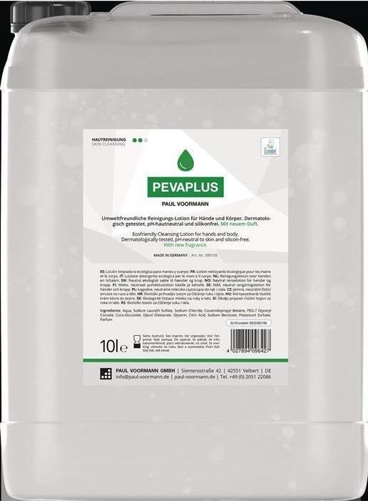 Actual product image Paul Voorman Hand cleaning Pevaplus 10 l silicone-free, pH skin-neutral canister PAUL VOORMANN (Liquid soap, 10000 ml)