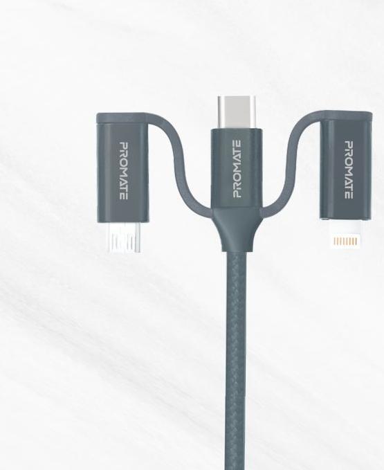 Image du produit ProMate PentaPower Grey 6 en 1 Multicâble