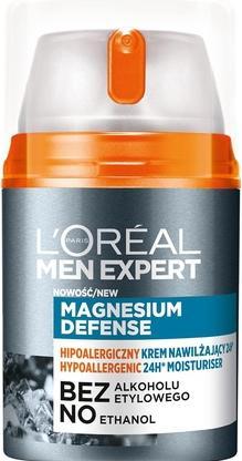 L'Oréal Paris L'Oreal Men Expert Magnesium Defense Hypoallergenic Moisturizer 50Ml (50 ml, 24h Creme)