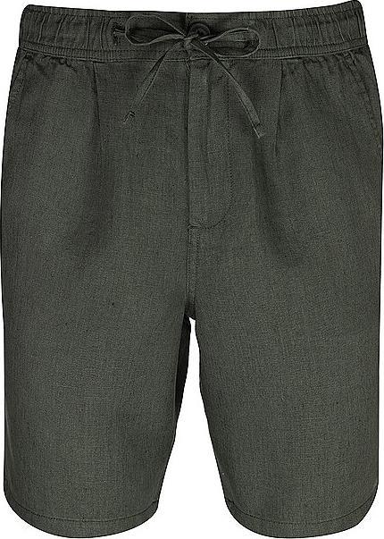 Actual product image Knowledge Cotton Apparel Loose Linen Shorts Burned Olive (XL)