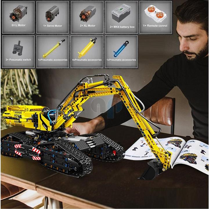 Actual product image Mould King All Terrain Crawler Excavator
