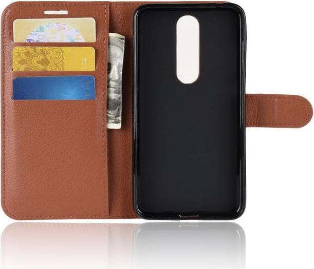 Produktbild MU Classic Litchi Leder Bookcover Series (Nokia 5.1 Plus)