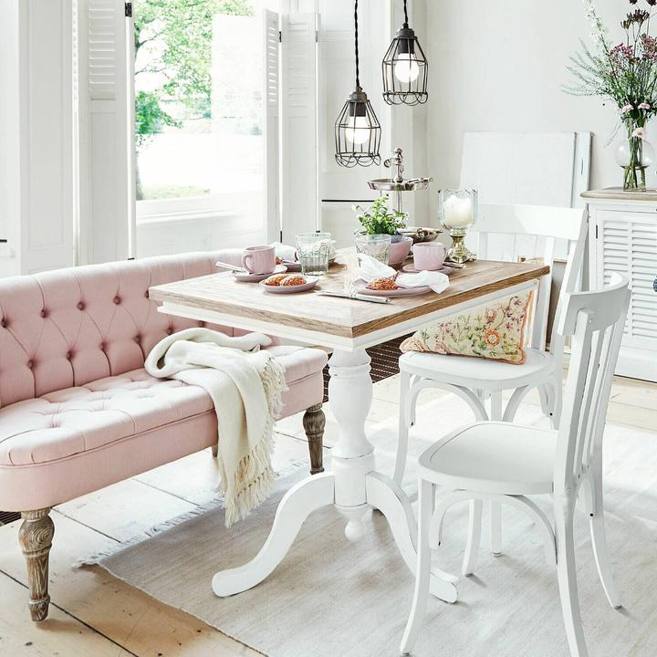 Immagine prodotto Loberon Tavolo Kingston bianco/marrone (70, H, B)