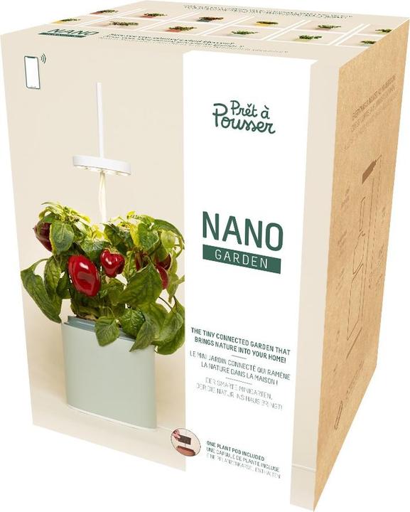 Actual product image Prêt à Pousser Herb Pot Nano, Celadon Green (13.50 cm)