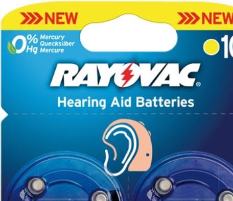 Image du produit Rayovac 10 (8 pcs, A10, 105 mAh)