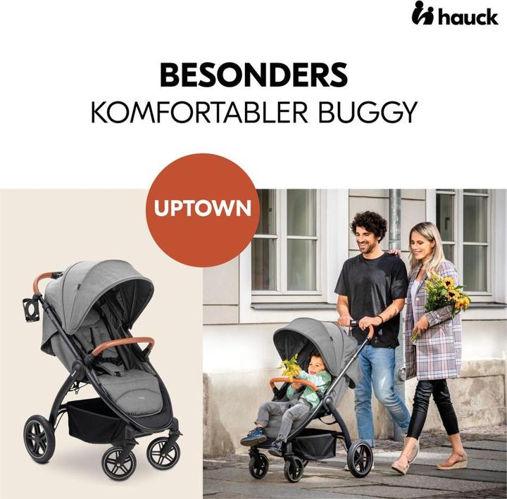 Image du produit Hauck Poussettes Buggy & Sport Poussette UpTown Black (avec fonction de couchage)