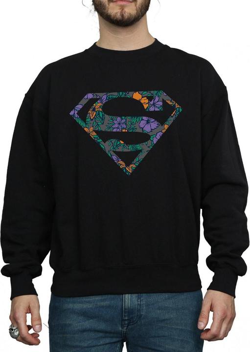 Superman Floral Logo 1 Sweatshirt