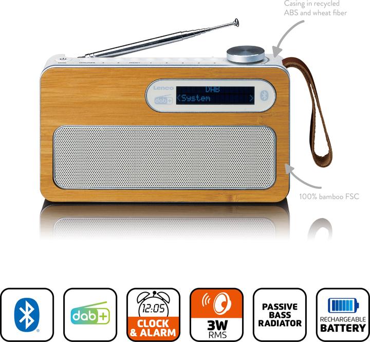 Actual product image Lenco PDR-040 (FM, DAB+, Bluetooth)