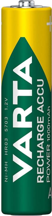 Actual product image Varta Recharge Accu Power (2 pcs., AAA, 1000 mAh)