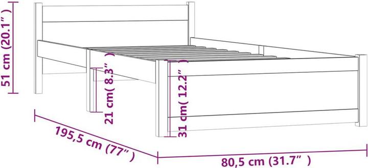 Actual product image VidaXL Camala (75 x 190 cm)