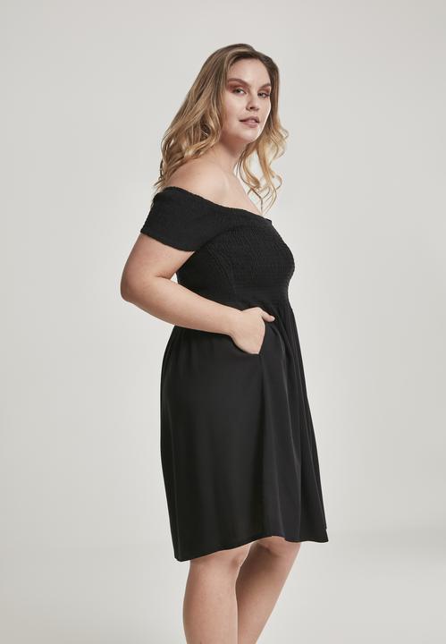 Actual product image Urban Classics Ladies Smoked Off Shoulder Dress (M)