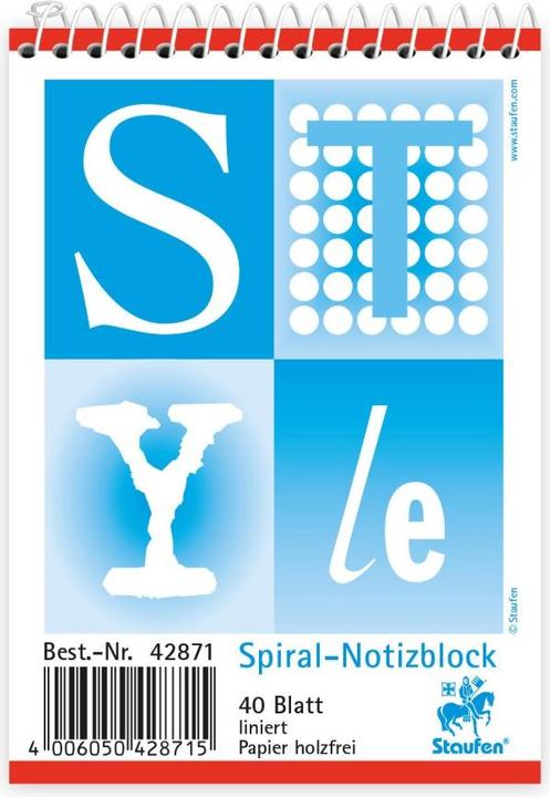 Image du produit Ursus Bloc à spirales (A7, À rayures)
