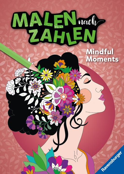 Produktbild Ravensburger Malen nach Zahlen Mindful Moments - Malen und Entspannen - 32 Motive - 24 Farben -