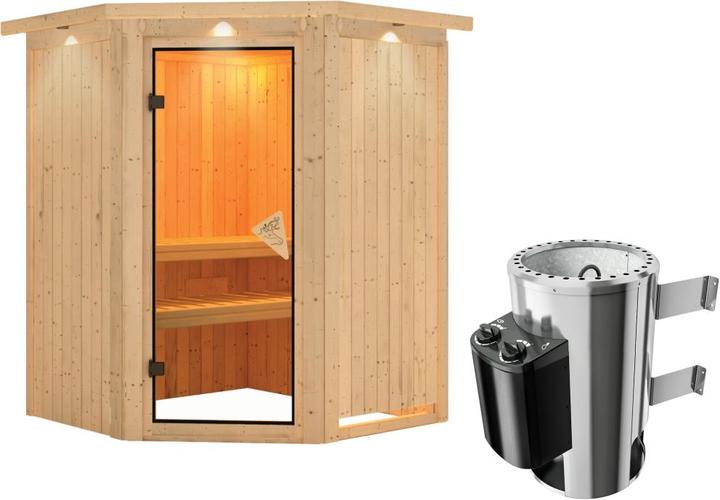 Actual product image Karibu Nanja with roof wreath (Plug & Play 3.6 KW internal control)