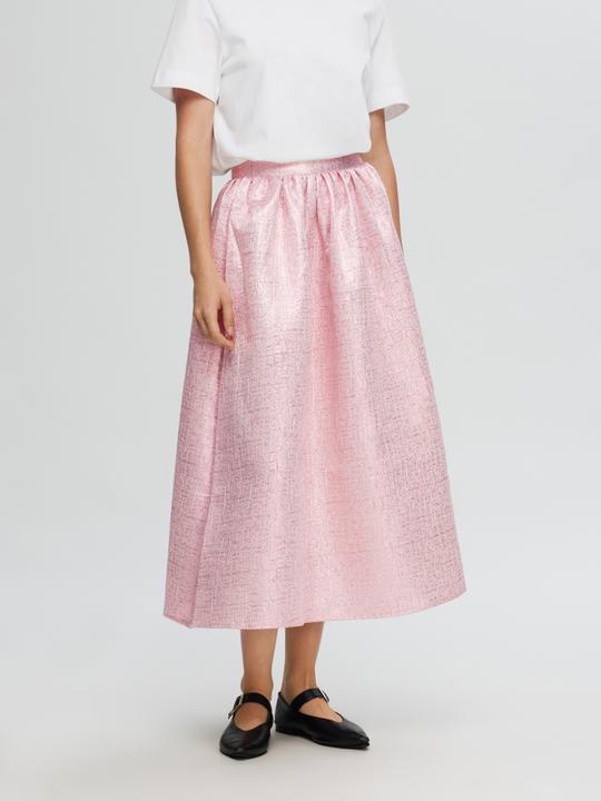 Produktbild Selected Femme Metallic Jacquard Maxirock (36)
