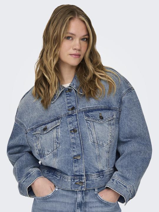 Produktbild Only Fly-Away Kragen Tief angesetzte Schulter Jacke Jeansjacke (S)