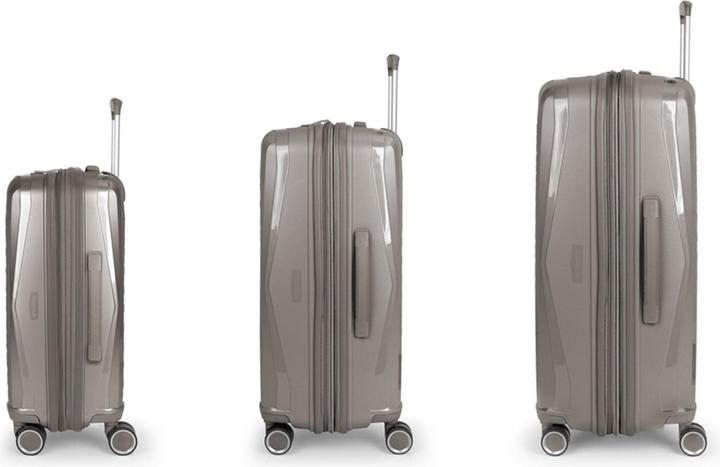 Actual product image Gabol Queens 4-wheel suitcase set 3-piece with stretch fold (223 l, XL (from 140l))
