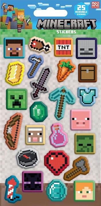 Minecraft Gonfio Adesivi Misura Confezione 25