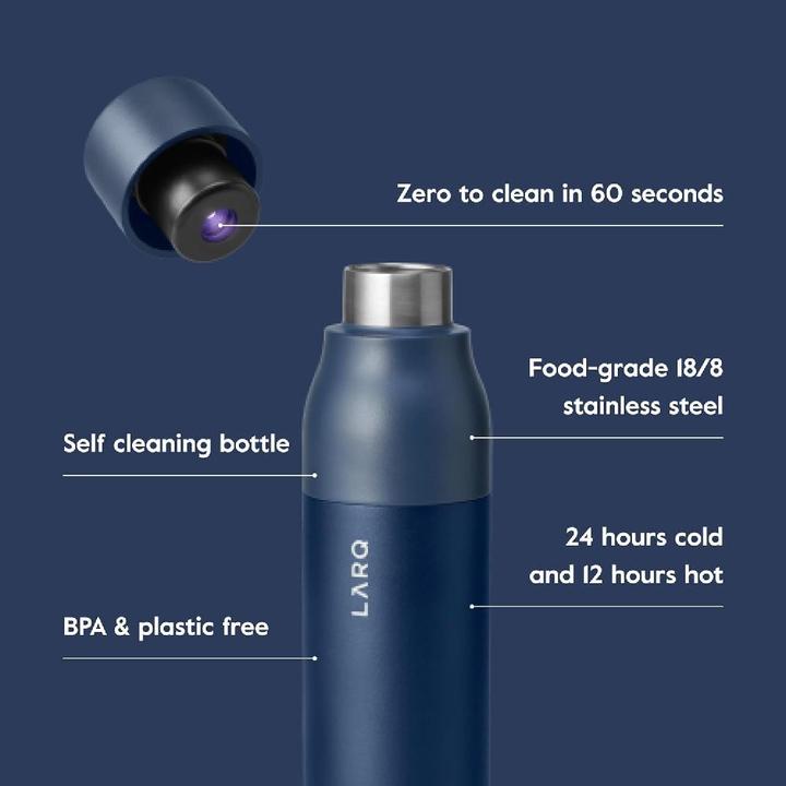 Image du produit Larq PureVis gourde isotherme avec LED UV-C intégrée (0.50 l)