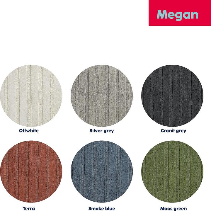 Produktbild Kela Badematte Megan granitgrau (100 x 60 cm)