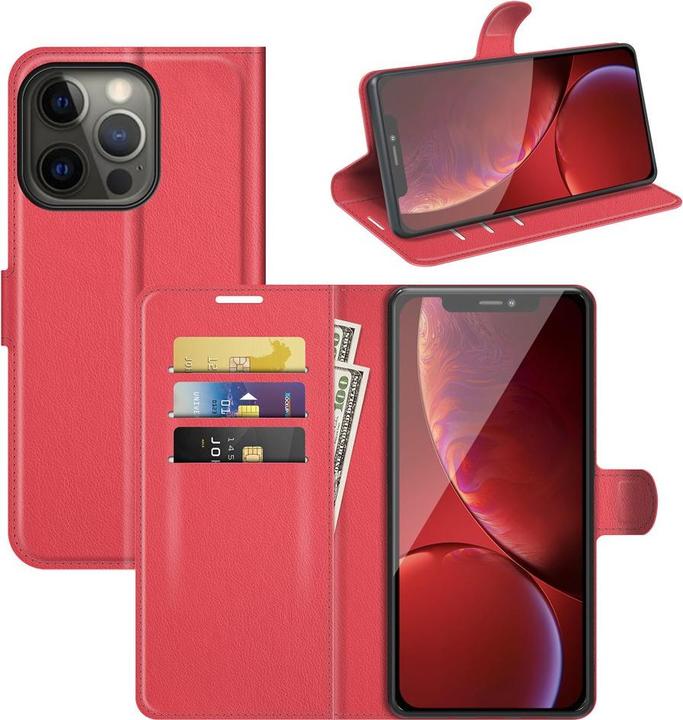 Produktbild Cover-Discount iPhone 13 Pro - Leder Etui Hülle rot (Apple iPhone 13 Pro)