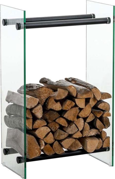 Actual product image CLP Firewood rack Dacio W35x80x60, clear glass (35 x 80 x 60 cm)