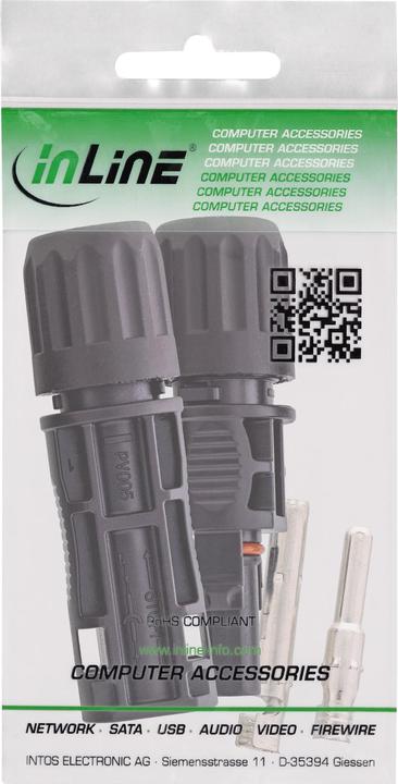 Produktbild InLine Solar Photovoltaik Steckverbinder Set, Stecker + Buchse (Solarstecker)