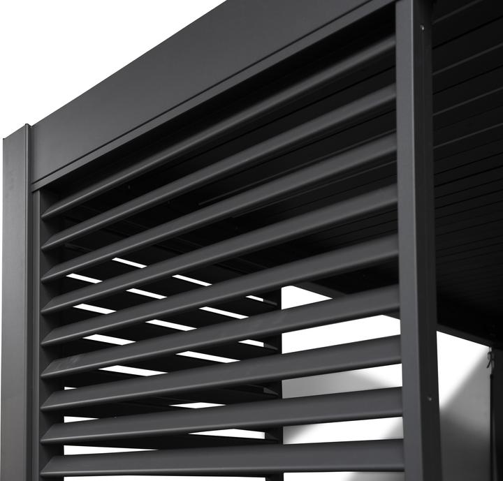 Produktbild Leco Wand 93 cm zur Lamellenpergola DELUXE anthrazit (93 cm, 93 cm)
