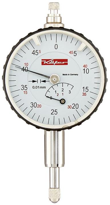 Actual product image Käfer Dial indicator M2 T magnet 10 mm reading 0.01 mm magnetic back panel
