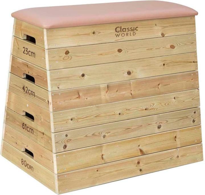 Classic World Sprungkasten aus Holz mit 4 Schichten und Höhenverstellung