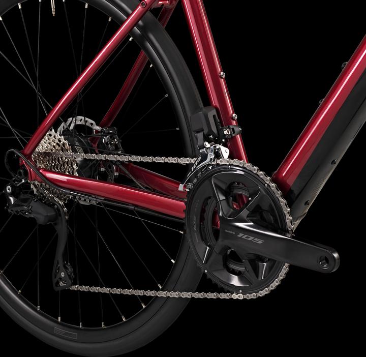 Actual product image Van rysel E-bike road bike E-EDR - E-EDR AF Shimano 105 Di2 2×12S red