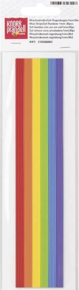 Actual product image Knorr Prandell Wax strips "Rainbow", approx. 20 x 0.1 cm, 30 pieces