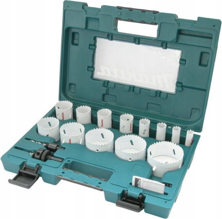 Actual product image Makita Universal hole saw set (16, 19, 22, 25, 32, 35, 37, 44, 51, 57, 64, 68, 76 mm)