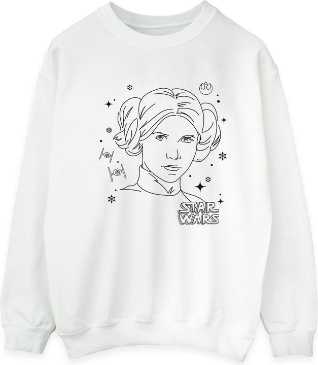 Star Wars Episode IV: A New Hope Leia Christmas Sketch Sweatshirt