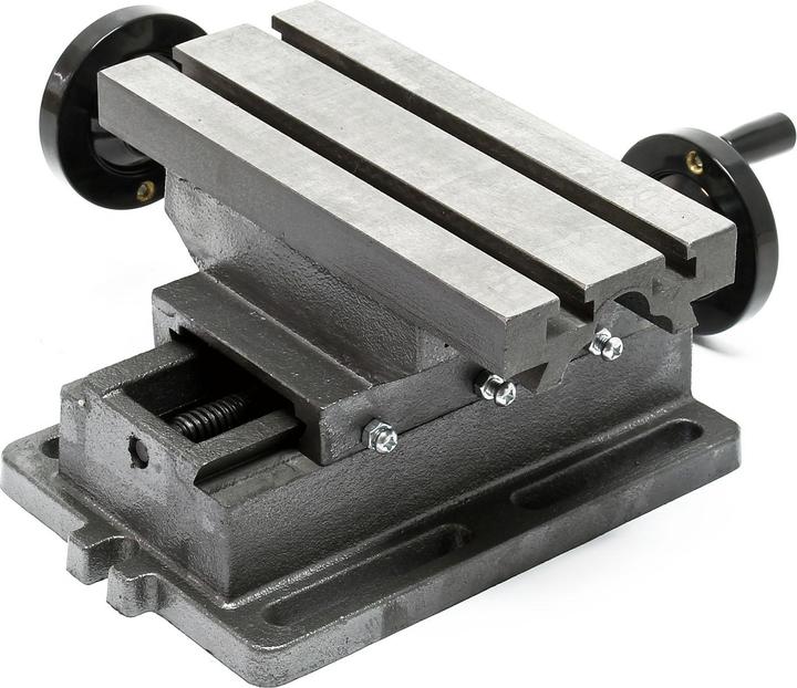 Image du produit Wiltec Étau à croix 2 Axes Table de fraisage Surface de perçage 220x100mm Établi Guidage queue d'arond (220 mm)