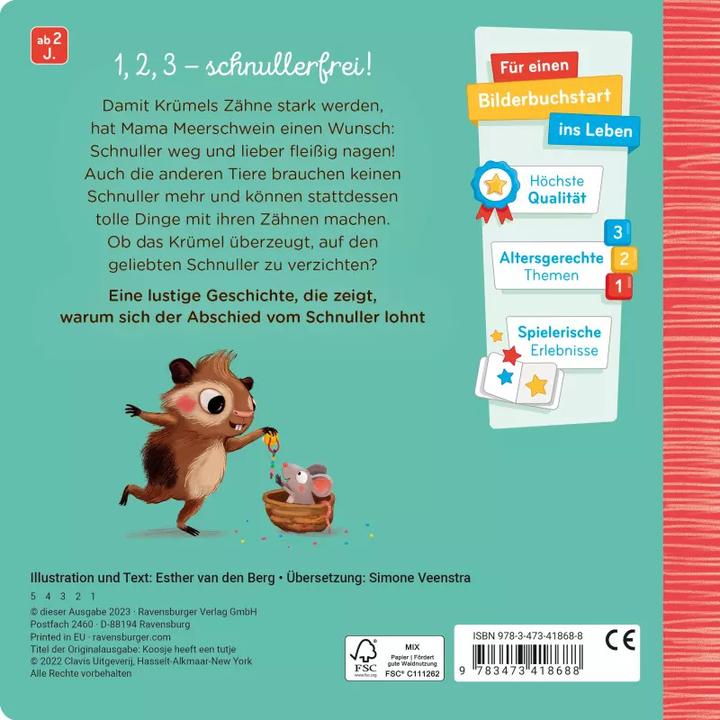 Productafbeelding Ravensburger Krümel und der Schnuller (Duits, Esther van den Berg, 2023)