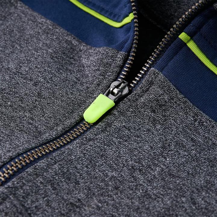 Produktbild VidaXL Kinder-Kapuzenpullover mit Reissverschluss Grau Melange (92)