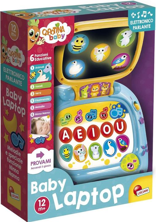 Actual product image Lisciani First Activities Carotina Baby Laptop Led