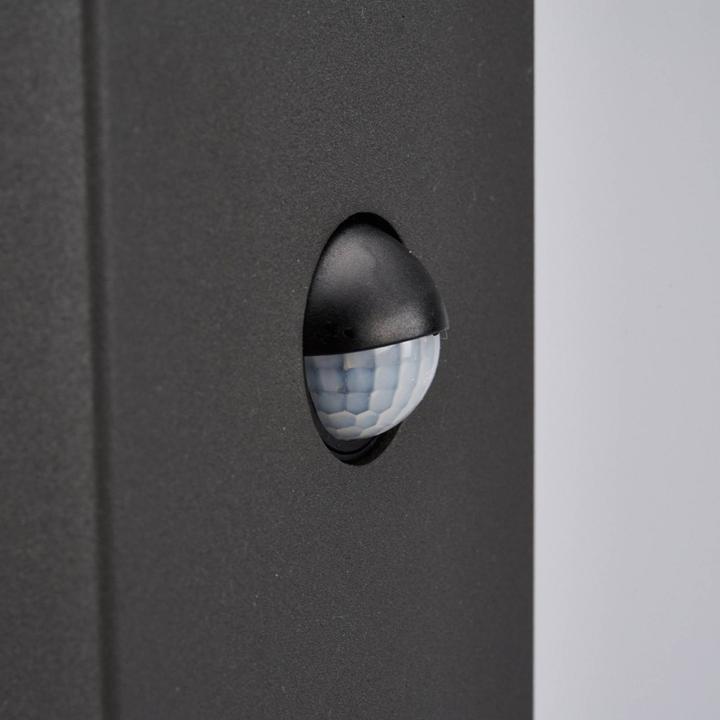 Actual product image Lucande Kiran Outdoor Garden Light w/Sensor H60 Graphite (790 lm, E27, IP44)