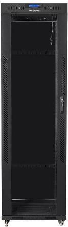 Produktbild Lanberg Free Standing Rack 19 Zoll Schrank 42U 600x800 Glastür LCD Flat Black (42 HE, 19 Zoll Rack)